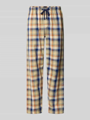 Spodnie od piżamy w całości we wzór z elastycznym pasem Schiesser