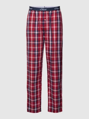 Spodnie od piżamy z elastycznym paskiem z logo s.Oliver RED LABEL