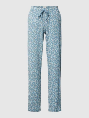 Spodnie od piżamy z kwiatowym wzorem Schiesser