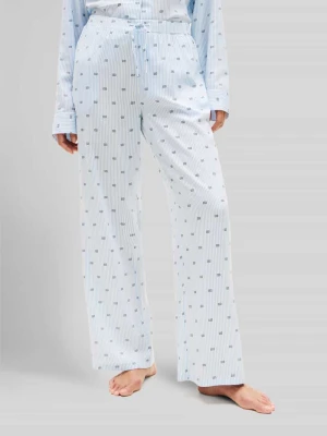 Spodnie od piżamy z nadrukiem z wiskozy Tommy Hilfiger
