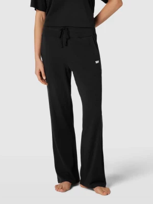 Spodnie od piżamy z paskiem z logo model ‘Sleep Jogger’ DKNY