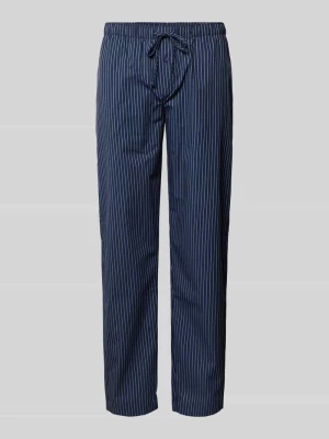 Spodnie od piżamy z prostą nogawką i wzorem w szkocką kratę Hanro