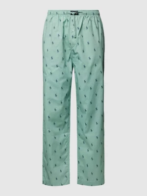 Spodnie od piżamy z tunelem i nadrukiem z motywem na całej powierzchni Polo Ralph Lauren Underwear