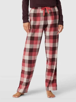 Spodnie od piżamy z wzorem w kratę Schiesser