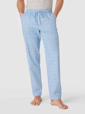 Spodnie od piżamy ze wzorem w kratę model ‘Ian’ Hanro