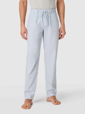 Spodnie od piżamy ze wzorem w kratę model ‘LONG PANT’ Hanro