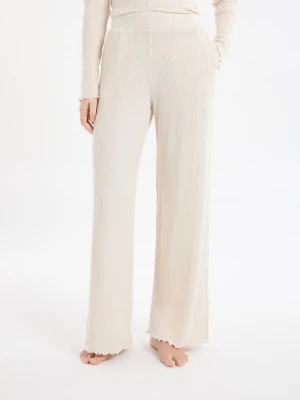 Spodnie od piżamy żebrowane Etam