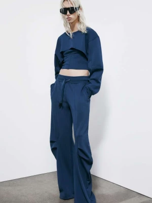 Spodnie oversize z bawełny dresowej PATRIZIA PEPE