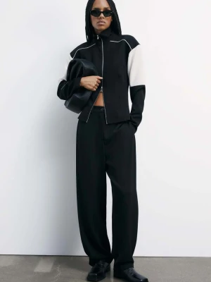 Spodnie oversize z zakładkami PATRIZIA PEPE