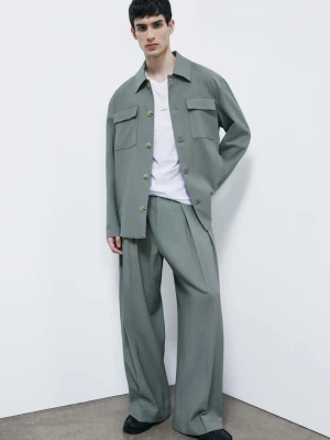 Spodnie oversized z wiskozy z nieregularnym efektem PATRIZIA PEPE