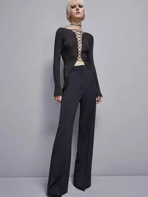 Spodnie palazzo Essential z krepy PATRIZIA PEPE
