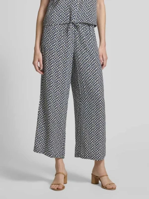 Zdjęcie produktu Spodnie palazzo o kroju relaxed fit z czystej wiskozy Zero