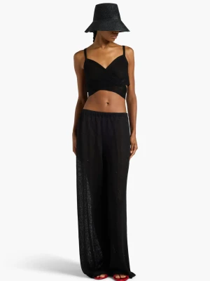 SPODNIE PALAZZO Z CEKINAMI LIVIANA CONTI