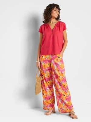 Spodnie palazzo z dżerseju, z miękkiej mieszanki wiskozy bonprix