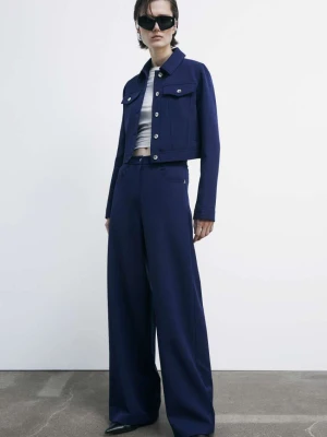 Spodnie palazzo z efektem dżinsu PATRIZIA PEPE