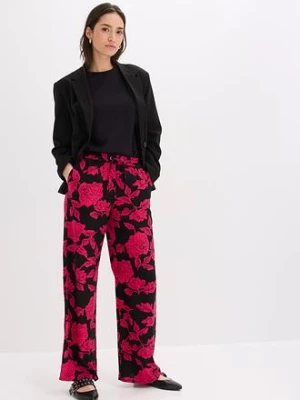 Spodnie palazzo z lejącej wiskozy bonprix