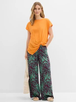 Spodnie palazzo z lejącej wiskozy bonprix