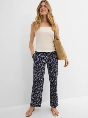 Spodnie palazzo z mieszanki wiskozy bonprix