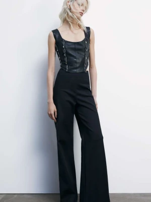 Spodnie palazzo z wysokim stanem PATRIZIA PEPE