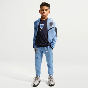 Spodnie piłkarskie dla dużych dzieci (chłopców) Nike Anglia Tech Fleece - Niebieski