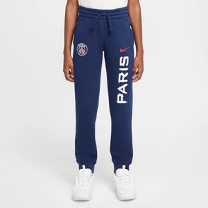 Spodnie piłkarskie dla dużych dzieci (chłopców) Nike Paris Saint-Germain Club Fleece - Niebieski