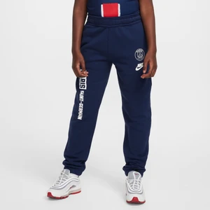 Spodnie piłkarskie dla dużych dzieci Nike Air Paris Saint-Germain Sport Essentials - Niebieski