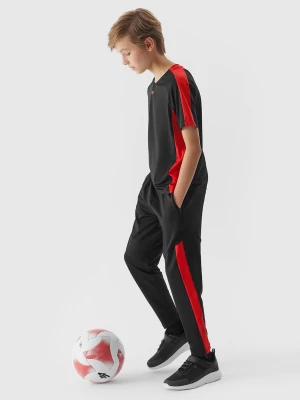 Spodnie piłkarskie dziecięce 4F x Robert Lewandowski - czarne