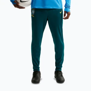 Spodnie piłkarskie męskie Nike Brazil Academy Pro Dri-Fit geode teal/light menta/midwest gold Zielony