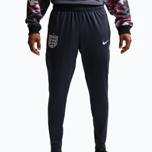 Spodnie piłkarskie męskie Nike England Strike obsidian/work blue/white Czarny