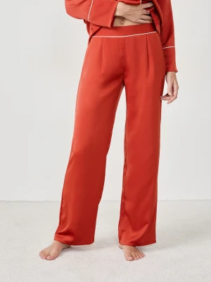 Spodnie piżamowe satynowe Etam