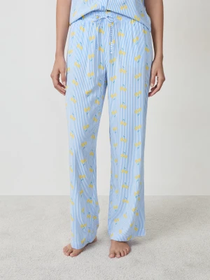 Spodnie piżamowe z nadrukiem Etam