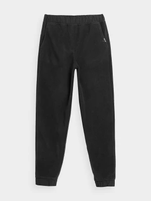 Spodnie polarowe joggery damskie - czarne 4F