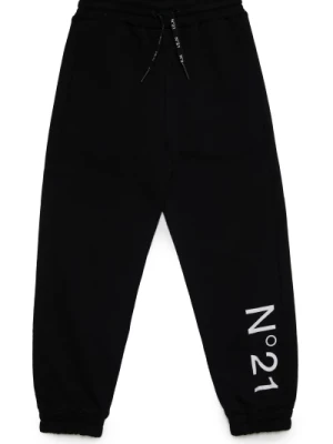 Spodnie polarowe z wiązanym pasem i logo N21