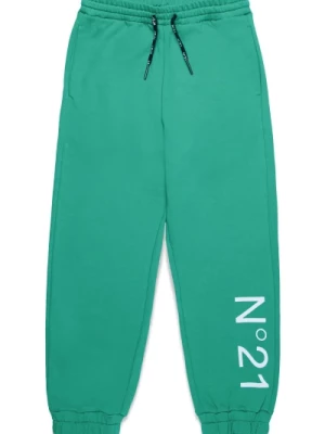 Spodnie polarowe z wiązanym pasem i logo N21