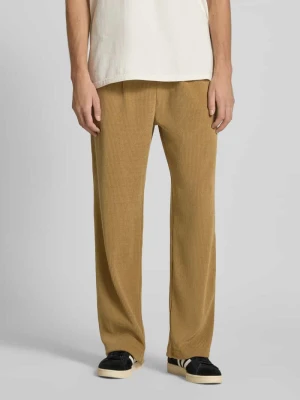 Spodnie prążkowane z elastycznym pasem REVIEW