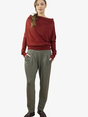 Spodnie proste JUDY WISKOZA : Rozmiar - L 5905068253434 by Insomnia