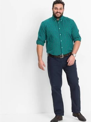 Spodnie regular fit z bawełnianego diagonalu, straight bonprix