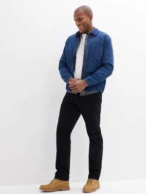 Spodnie regular fit z bawełnianego diagonalu, straight bonprix