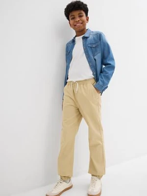 Spodnie Regular Fit z gumką w talii, z czystej bawełny (2 pary) bonprix