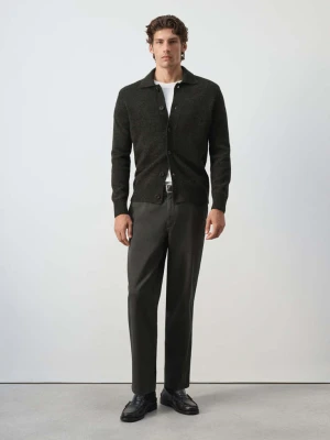 Spodnie relaxed fit 100% bawełna kawowy - Mężczyzna - MANGO MAN