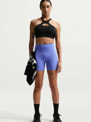 Spodnie rowerowe z szelkami Nike niebieski