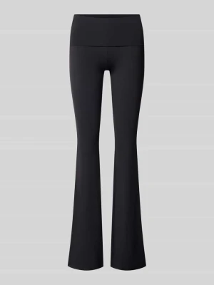 Spodnie rozszerzane High-Waist mit mini flare Guess Czarny