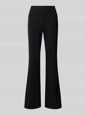 Spodnie rozszerzane o kroju regular fit z mieszanki wiskozy model 'NANOU' SEDUCTIVE Czarny