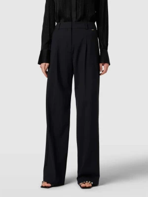 Spodnie rozszerzane z aplikacją z logo Joop!