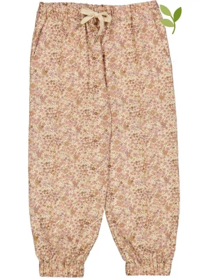 Wheat Spodnie "Shilla" w kolorze beżowo-jasnoróżowym rozmiar: 116