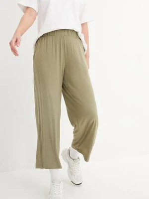 Spodnie shirtowe 7/8 high waist, 2 pary bonprix