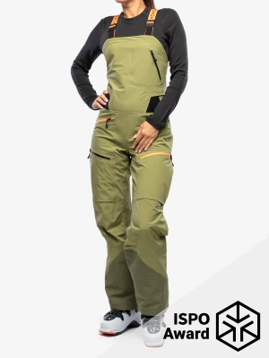 Spodnie skiturowe damskie Ortovox 3L Deep Shell Bib Pants - wild herbs