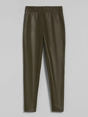 Spodnie skórzane Bershka