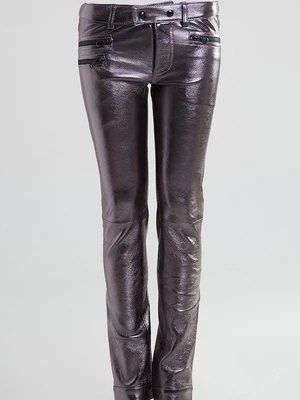 Spodnie skórzane Diesel Black Gold