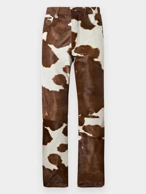 Spodnie skórzane Moschino